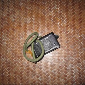 Canon Black Digital Camera with Green Strap